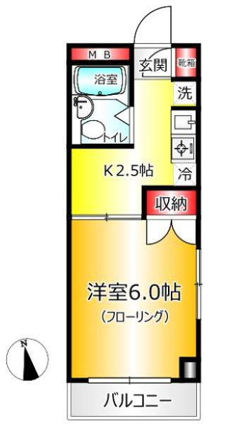 ライフイン玉川の間取り