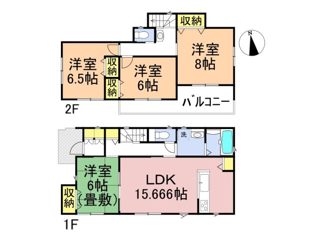 新築戸建　岐阜市茜部菱野　全1区画分譲の間取り|■1号棟　■ヤマダ不動産　株式会社リライフ　
■夢のマイホーム購入をフルサポートします！