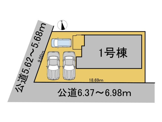 新築戸建　岐阜市茜部菱野　全1区画分譲の区画図|■区画図
■YAMADA電機の　ヤマダ不動産　株式会社リライフ　
いつでもお問合わせ下さい。