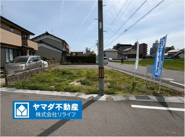 新築戸建　岐阜市茜部菱野　全1区画分譲の外観|「現地（2026年4月6日）撮影」　
■外観写真　
■ヤマダ不動産　株式会社リライフ　