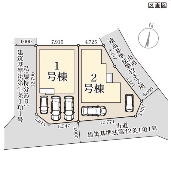 リーブルガーデン南区御幸笛田第六の区画図