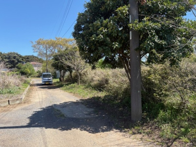 【前面道路含む現地写真】 | 鹿嶋市荒野土地 | 北側4.0ｍ