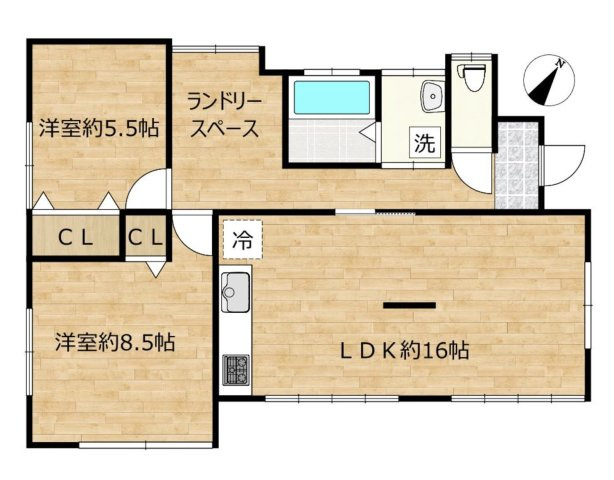 【間取り】 | 坂戸市西坂戸4丁目　中古平屋戸建