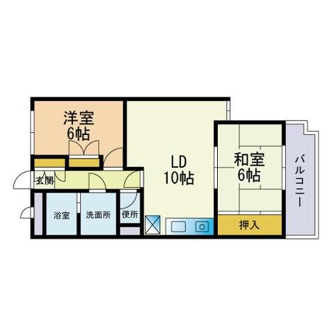 ファミーユ新盛の間取り