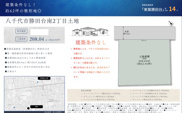 【仲介手数料無料】八千代市勝田台南　建築条件なし売地の画像