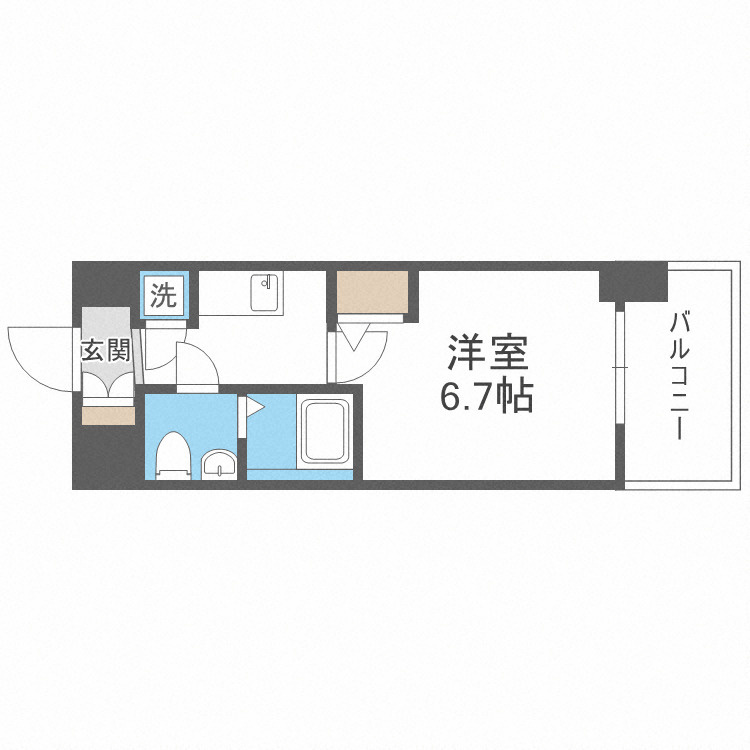 大阪市淀川区東三国１丁目の賃貸マンションの間取り