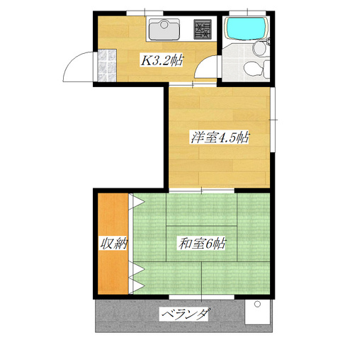 アイパレスの間取り|「梶原」駅徒歩2分の物件です。角部屋です♪