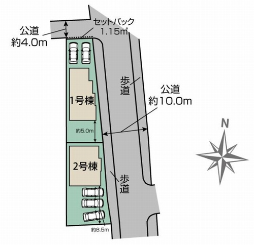 【区画図】 | 【仲介手数料０円】小田原市中曽根　新築一戸建て　全2棟 | 小田原市中曽根　新築一戸建て　全2棟