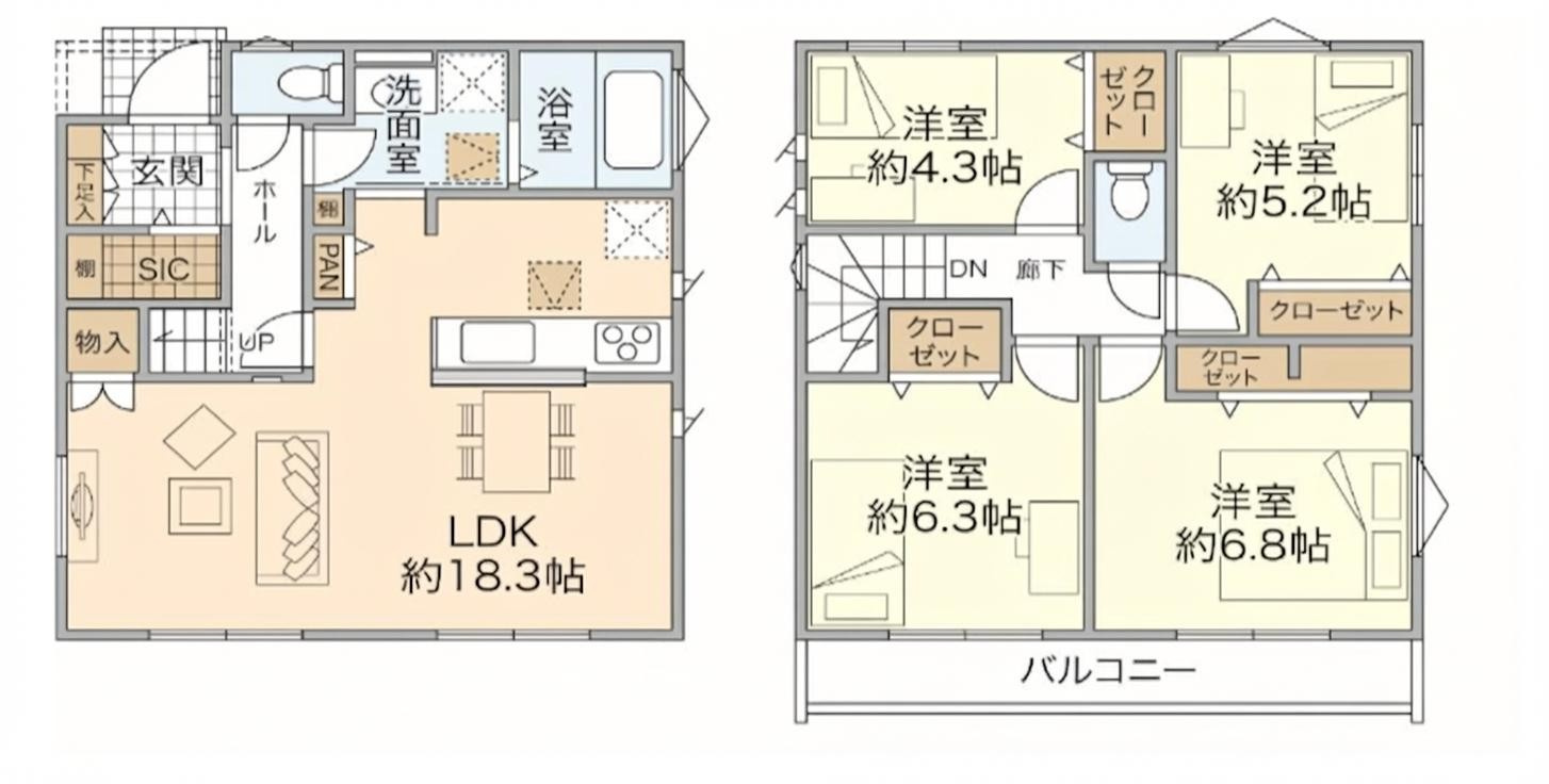 ～全17棟の開発分譲地～Vergarden公郷町四丁目　13号棟の画像