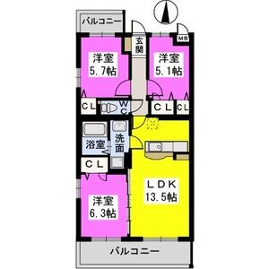 ファミール天神森の間取り