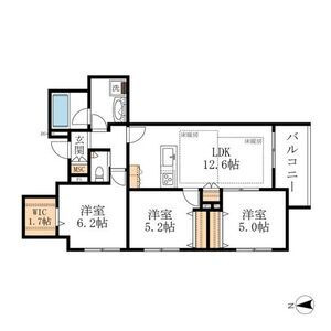名古屋市東区出来町２丁目の賃貸マンションの間取り