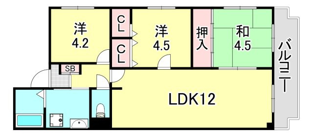 アルトゥーラ御影の間取り