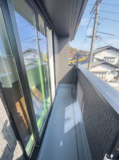 【バルコニー】 | 廿日市市阿品台4（阿品駅）全2区画　NO2 | バルコニーは陽当たり・見晴らし・風通しも良好です。
2