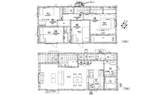 【間取り】 | 佐伯区薬師が丘2丁目　全2区画　NO2【築後未入居】【角地】 | 19.75帖リビング☆☆2階4部屋☆ファミリータイプ4LDK☆各居室に収納☆シューズインクローゼット☆
