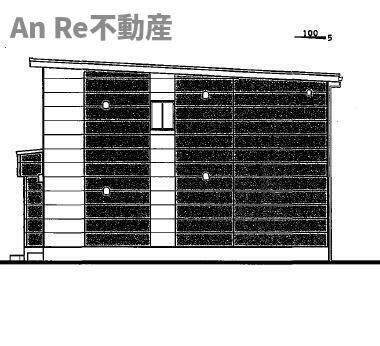 川口市大字道合のアパートの外観パース