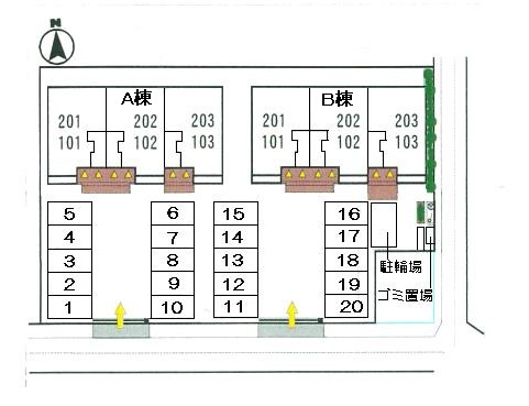 エアリーズシエロAの区画図