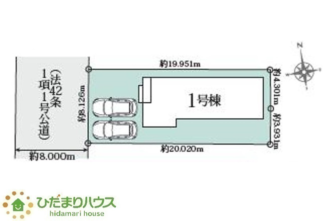 【区画図】 | 神栖市掘割3丁目　新築戸建 | 閑静な住宅地なので、静かな環境で暮らしやすいですね。