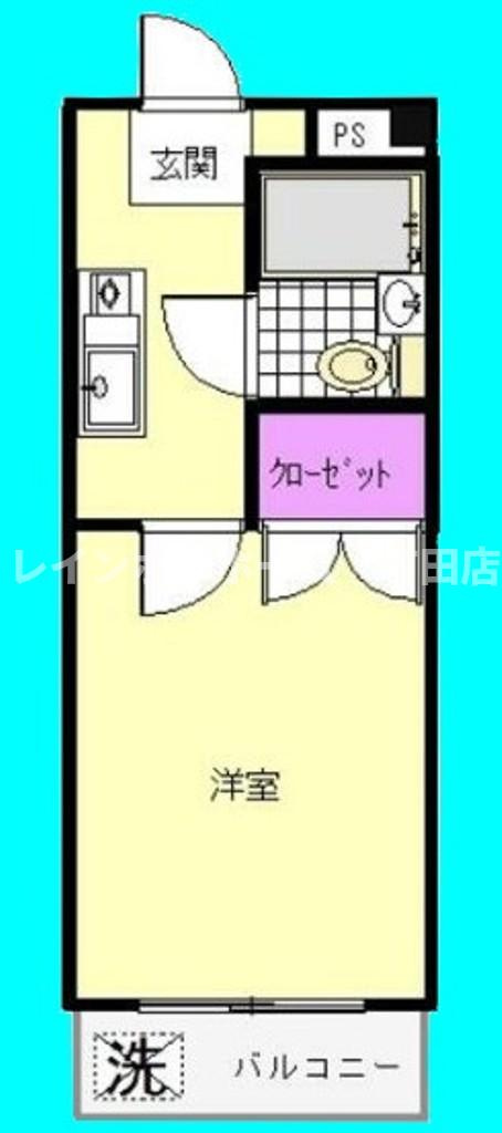 シャンプル井上※初期費用分割後払いサービス利用可能物件の間取り