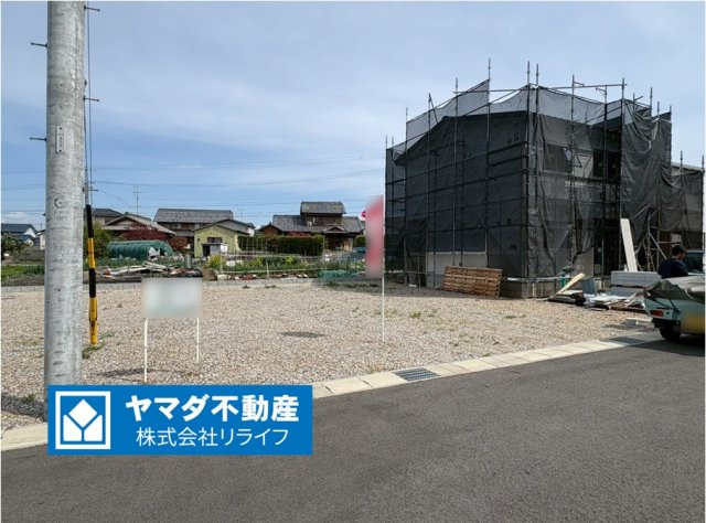 新築戸建　岐阜市東鶉5丁目　全5区画分譲の外観|「現地（2026年4月5日）撮影」　
■外観写真　
■ヤマダ不動産　株式会社リライフ　