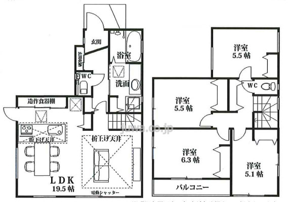 【新築分譲住宅】川越市藤間第13期の間取り