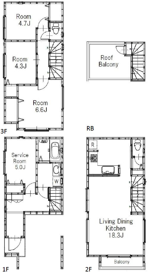 三好2丁目戸建ての間取り