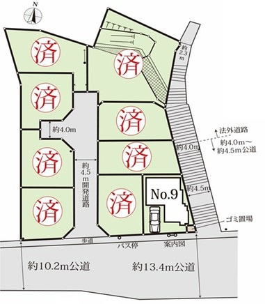 【区画図】 | 海老名市望地2丁目 新築戸建 全9棟