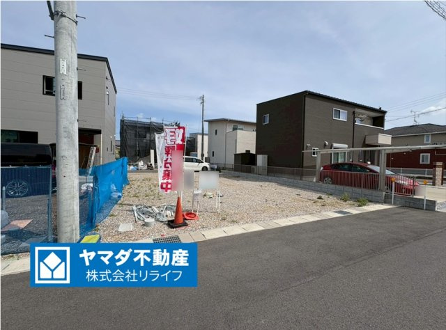 新築戸建　岐阜市東鶉5丁目　全5区画分譲の外観|「現地（2026年4月6日）撮影」　
■外観写真　
■ヤマダ不動産　株式会社リライフ　