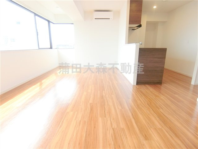 プリメーラ池上の居間・リビング|LDK　19.5帖　カウンターキッチンのリビングダイニングキッチン