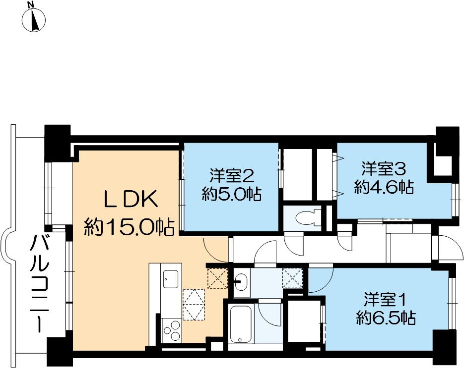 垂水五色山アーバンライフの間取り