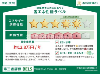 【省エネ性能ラベル】 | BORIKIひがしおおさか・ウエスタンハイツ１８