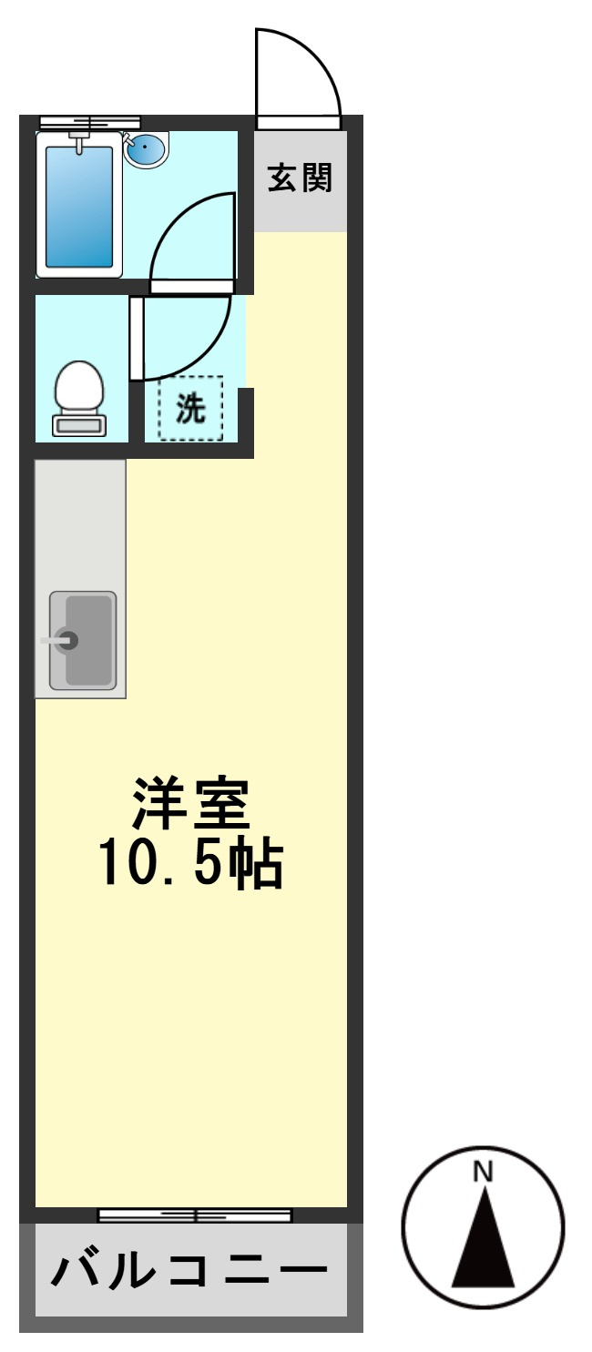 コーポナツミの間取り