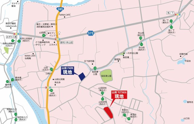 【地図】 | 【NEXT-STEP HOME】▼△まるで注文住宅のような建売▼『大屋根と1階完結型の家』△▼ | ◆裂田溝公園からほど近く◆お散歩するにも気持ちの良い環境が揃っていますよ◆
