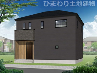 【外観】 | 緑区下九沢  2号棟 第4 | イメージパース（完成時に現況と異なる場合は現況優先となります）