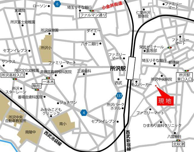 サニモールの地図