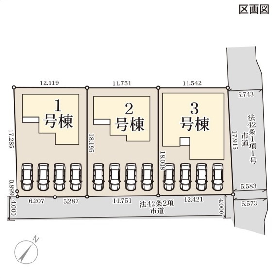 リーブルガーデン合志市竹迫の区画図
