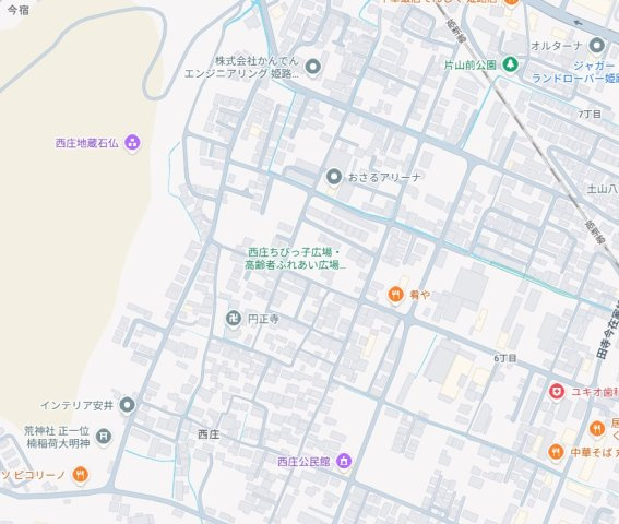 姫路市西庄　第4期　新築一戸建ての地図
