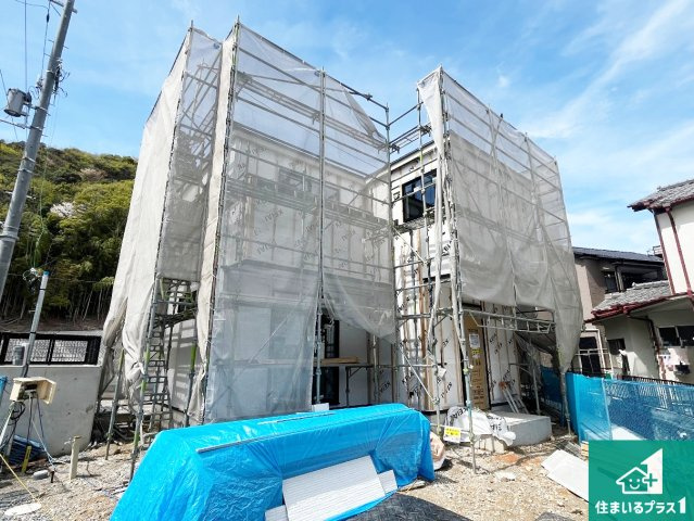 姫路市西庄　第4期　新築一戸建ての外観|周辺は落ち着いた街並みの住宅地！子育てがしやすい住環境です！まだ未完成ですが、現地でしかわからない事もございます。是非一度ご覧ください。
