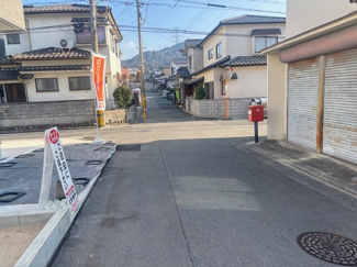 【前面道路含む現地写真】 | 安佐北区落合南1丁目　全3区画　NO3 | 前面道路南西4.3ｍ