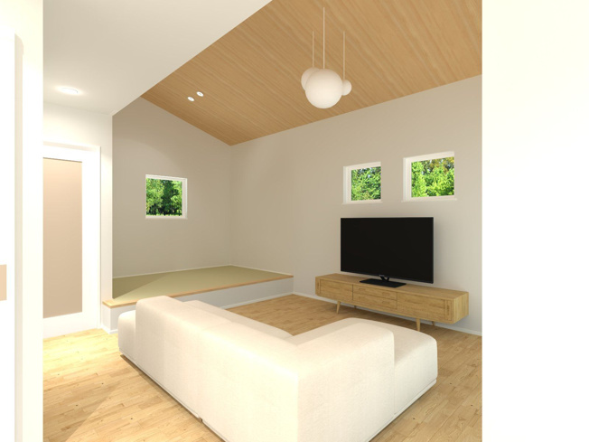 【居間・リビング】 | 【NEXT-STEP HOME】●〇まるで注文住宅のような建売●『１階完結型の家』〇● | ◆ダイニングからもウッドデッキと庭を望むことができます◆