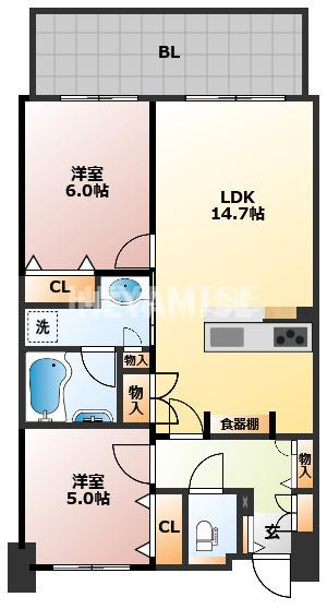 オーヴィジョン三芳の間取り