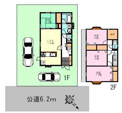 川越市石原町２丁目　中古戸建の間取り