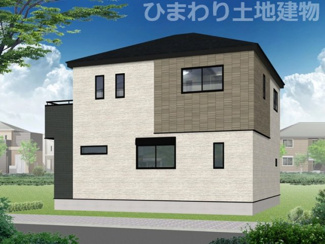 【外観】 | 緑区下九沢  3号棟 第4 | イメージパース（完成時に現況と異なる場合は現況優先となります）