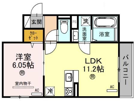 D-room国芳の間取り