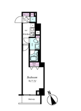 北区赤羽１丁目の賃貸マンションの間取り