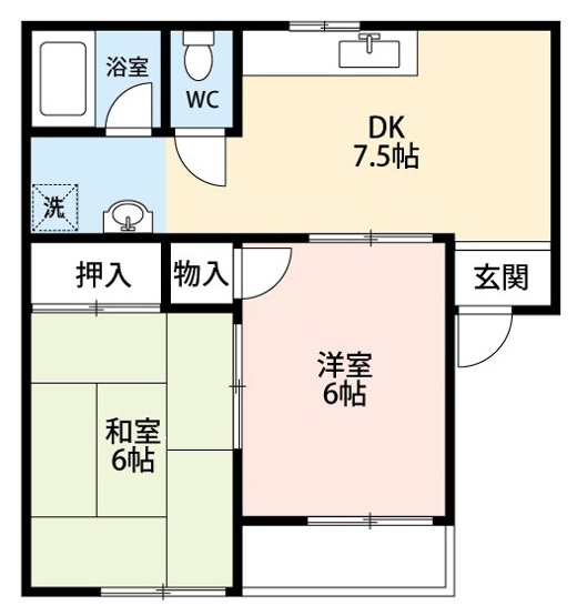 【間取り】 | 池田ハイツ88