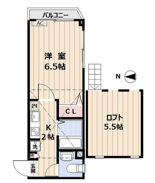 杉並区高円寺南１丁目の賃貸マンションの間取り