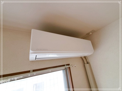 【設備】 | ロイヤルクイーンズパーク上新庄 | エアコン付きの物件です。