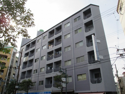 【外観】 | ロイヤルクイーンズパーク上新庄 | グレーの素敵な外観です