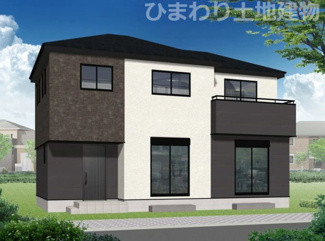 【外観】 | 緑区下九沢  4号棟 第4 | イメージパース（完成時に現況と異なる場合は現況優先となります）