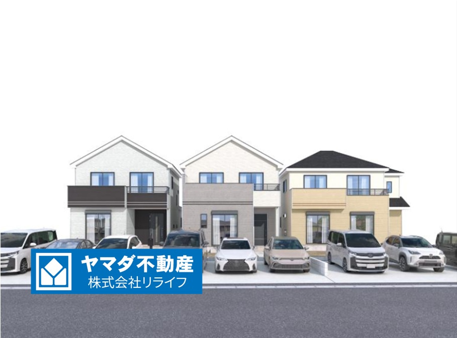 ハートフルタウン　一宮市萩原町林野　全3区画分譲の外観|■全体完成予想図
■YAMADA電機の　ヤマダ不動産　株式会社リライフ　一宮店■
いつでもお問合わせ下さい。